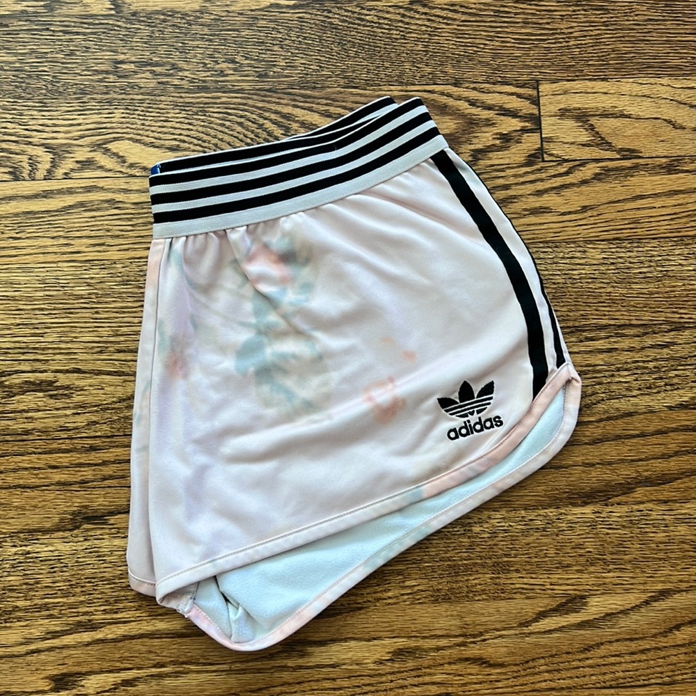 Adidas floral print shorts